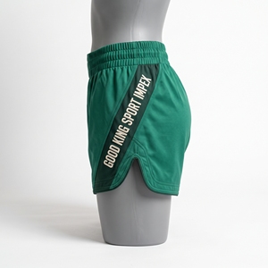 Shorts MMA Womankind Kelly Grass Turf Bone Oatmeal Letterman Stacked Slab Serif Cord Ties Metal Aglets Waffle Openweight Randori - Product Image 2