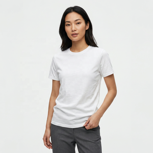 <b>Men's</b> <b>White</b> Short Sleeve O-Neck T-<b>Shirt</b> Regular Fit 100% Cotton Jersey Casual Solid Color Blank Design - Product Image 6