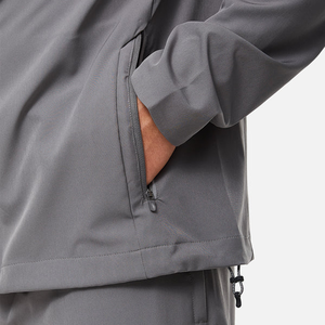 Veste softshell imperméable pour homme, coupe-vent à capuche, légère, respirante, pour randonnée et trekking en plein air - Product Image 4