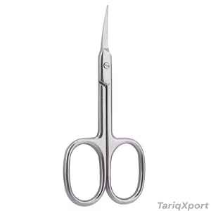 Ciseaux professionnels pour les poils du visage et les cuticules, lame en acier inoxydable incurvée et affûtée, manche en céramique, sûrs et élégants - Product Image 4