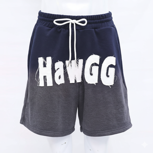 Fabricante de Ropa, Pantalones Cortos para Hombre 100% Algodón Felpa, Estilo Urbano, Lavado Ácido, Personalizados con Logotipo Aplicado - Product Image 1