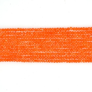 Cuentas Rondelle de cornalina facetadas naturales, piedras preciosas sueltas de 4mm para la fabricación de joyas - Product Image 1