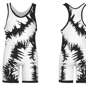 Traje de Lucha Libre Profesional para Hombre, Tejido Transpirable que Absorbe la Humedad con Ajuste de Compresión para Entrenamiento y Combates - Product Image 1