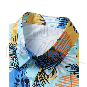 Conjuntos de 2 Piezas para Hombre, Estilo Hawaiano, para Playa, Verano, Camisas con Botones y Estampado Floral, Pantalones Cortos, para Vacaciones - Product Image 2