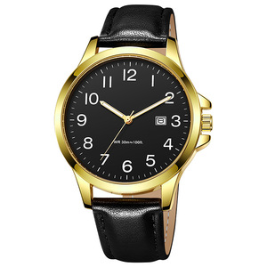 2026 New Factory Wholesale <b>Men</b> Watches Pointer Display Alloy <b>Beaded</b> <b>bracelet</b> quartz watch set gift box fashion quartz watch - Product Image 5