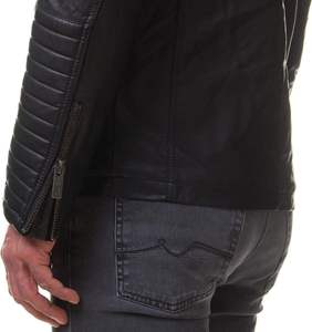Mens Leather <b>Jacket</b> - Real Lambskin Classic Vintage Style Leather <b>Jackets</b> for Men Brown Leather <b>Jacket</b> for Mens - Product Image 4