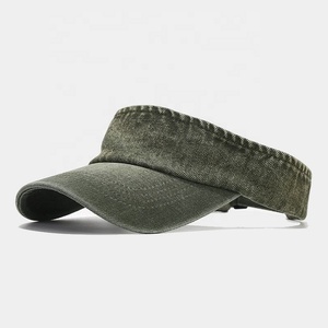 Casquette Visière Vintage Style Littéraire, Chapeau de Soleil à Dessus Ouvert pour Hommes et Femmes, en Denim pour Sports de Plein Air et Activités Éducatives, Design Uni - Product Image 2