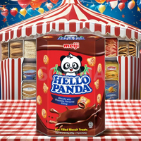 Biskuit Krim Cokelat Isi Cokelat Panda Rasa Renyah dalam Kotak