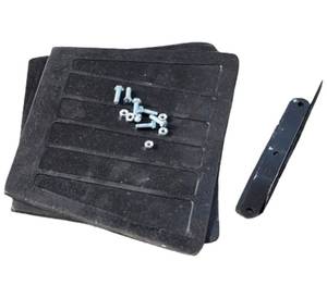 Ensemble de pare-boue en caoutchouc anti-éclaboussures sur mesure avec plaques de fixation et boulons métalliques pour tricycles - Product Image 2