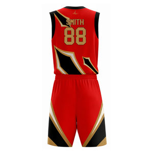 Conjunto de Pantalones Cortos y Camiseta de Baloncesto Personalizados Profesionales para Equipo, 100% Poliéster Transpirable, Impresión Sublimada, Cintura Elástica, Alta Calidad - Product Image 3