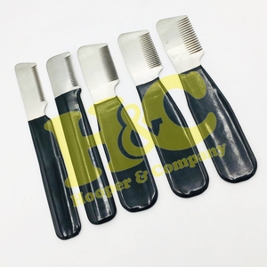 Premium Quality Stripping Knife Stainless Steel Pet Grooming Brush Pet Hair Remover and Stripping Brush Set Plastic Handle Logo - Product Image 1