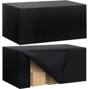 Confezione da 2 Tovaglie Rettangolari da 6 Piedi (72 x 30 Pollici) Nere, Impermeabili in Poliestere per Tavoli - Product Image 2