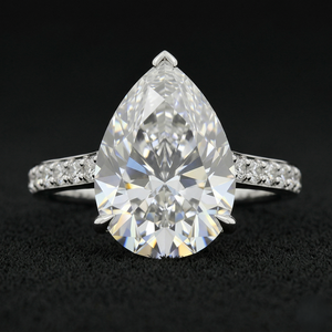 Anillo de Diamantes de Platino de Alta Gama, Joyería Fina Elegante para Bodas, Fiestas y Ocasiones Especiales - Product Image 1