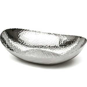 Tazón de Servir de Acero Inoxidable Plateado de Lujo, Tazón para Ensalada en Forma de Media Luna, Vajilla Decorativa Moderna para Catering y Pedidos al por Mayor - Product Image 5