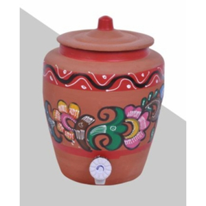 Pot à eau écologique durable en terre cuite rouge 13L - Product Image 3