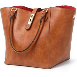 Bolso de moda para mujer en piel sintética con apariencia contemporánea y cierre de cremallera, diseño elegante para llevar en la mano para ir de compras. - Product Image 4