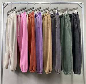 Pantalones Deportivos de Algodón para Hombre, Lavados con Ácido, con Impresión de Logotipo Personalizado, Tela Suave y Transpirable, Estilo Urbano - Product Image 1