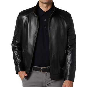 2026 Latest Design Winter <b>Men</b> Leather <b>Jacket</b> Fashion Wear Full Sleeve Autumn Winter <b>Men's</b> Casual Zipper <b>Men</b> Leather <b>Jacket</b> - Product Image 1