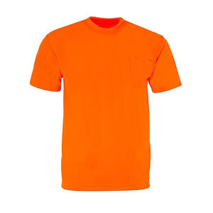 Reflective <b>Stripes</b> Hi Vis Safety Work T-<b>Shirt</b> <b>Long</b> <b>Sleeve</b> 100% Cotton V-neck Unisex Customizable - Product Image 4