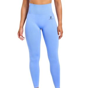 High Waist Workout Tights for <b>Women</b> Stretch Fitness <b>Leggings</b> Breathable Yoga Gym Pants Comfortable Athletic Sportswear - Product Image 1