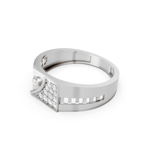 Anillo de Diamante Cultivado en Laboratorio de Oro de 18K de Alta Demanda, Joyería Fina, Anillo de Compromiso y Boda Contemporáneo, Diseño Personalizado Disponible - Product Image 2