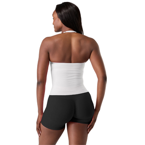 Camiseta Deportiva de Doble Capa para Mujer, Color Blanco Granate, Suave y Elástica, para Yoga, Gimnasio, Entrenamiento, Ropa Deportiva Informal - Product Image 4