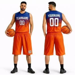 Conjunto de Uniforme de Baloncesto Personalizado, Transpirable, Unisex, de Secado Rápido, 100% Poliéster, Tallas Grandes, Diseño Impreso, Logotipo Personalizado - Product Image 1