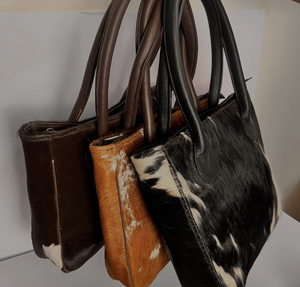 Bolso de Mano Personalizado con Logotipo para Mujer, con Pelo de Vaca Genuino sobre Tela de Cuero, Bolso de Mano de Cuero Genuino para Verano - Product Image 6