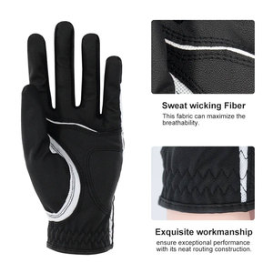 Guantes de golf de cuero genuino Cabretta de gran venta con logotipo personalizado del fabricante de guantes de golf de Pakistán - Product Image 5