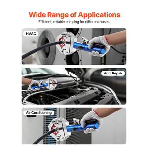 Kit de sertissage hydraulique pour tuyau hydraulique Hydra-Krimp AC, 7 matrices, manuel intégral, avec étui de transport pour la réparation de la climatisation automobile - Product Image 6