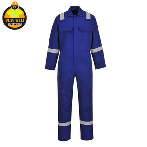 Combinaison de travail personnalisée en gros avec logo, 100 % coton, haute visibilité, respirante, durable, couleur unie - Product Image 5