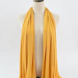 Pañuelo de Algodón Mercerizado de Color Liso Simple de 55*170cm, Chal de Playa, Pañuelo para la Cabeza de Mujer, Hiyab Musulmán - Product Image 3