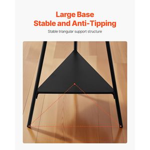 Perchero de pie con 2 estantes y 6 ganchos, diseño elegante para recibidor, dormitorio o sala de estar - Product Image 6