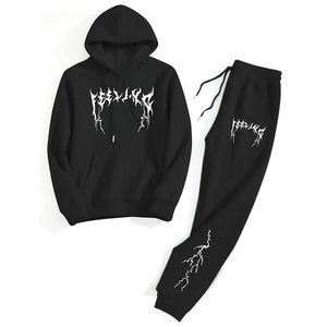 Trajes Deportivos Oversize para Hombre, Diseño Floral Azul Marino, Hechos a Mano, Servicio OEM/ODM, Calidad Premium 2026, Mejor Proveedor, Buena Venta - Product Image 1