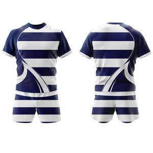 Uniformes de Rugby 100% Poliéster, Venta Caliente, Secado Rápido, Transpirables, Tallas Grandes, Conjuntos de Uniformes de Rugby para Hombre, Personalizados para Equipos, Alta Calidad - Product Image 3