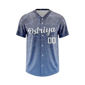 Nueva Llegada: Jersey de Béisbol Personalizado con Botones Completos, Diseño de Última Generación, MOQ Bajo, Jersey Sublimado para Entrenamiento - Product Image 1