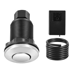 Componenti per Elettrodomestici da Cucina: Interruttore ad Aria da 2,5 Pollici in Acciaio Inox Spazzolato Argento per Smaltimento Rifiuti Alimentari ON/OFF - Product Image 1