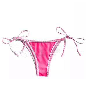 Ensemble de bikini tendance pour femmes, motif à carreaux, taille haute, deux pièces, imprimé vichy vintage, maillot de bain, vêtements de plage d'été - Product Image 2