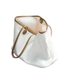 Sac de shopping en toile personnalisé, écologique, grande capacité, motif imprimé rayé, réutilisable pour un usage quotidien, personnalisable - Product Image 5