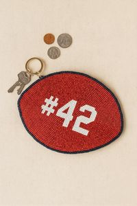 Coin Holder Purse with Thread Design Embroidery Coin Pouch Seed <b>Bead</b> Customized Hand Pouch - Product Image 1