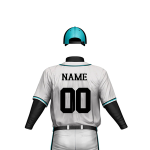 Tenue de baseball ajustée personnalisable avec logo d'équipe, maillot et pantalon respirants et anti-humidité pour le jour du match - Product Image 5