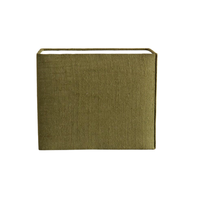 Vente en gros d'abat-jour rectangulaire rigide en tissu couvre lampe fabriquée à la main par un fabricant indien