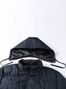 Veste matelassée pour homme, veste d'hiver rembourrée, veste chaude à capuche, veste décontractée pour l'extérieur, fournisseur - Product Image 3