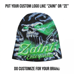 หมวกบีนนี่อะคริลิคพรีเมียม ZAINI 180 GSM แบบอินเตอร์ล็อค สำหรับผู้ใหญ่ทุกเพศ ทุกวัย ฤดูหนาว หลากสี ถักด้วยคอมพิวเตอร์ ปักลาย - Product Image 4
