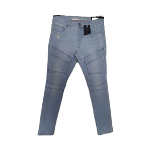 Jeans de marque personnalisés pour femmes prix de gros pantalon en denim taille moyenne style décontracté anti-rides pour l'été - Product Image 1