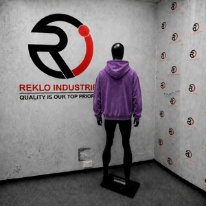 Sudadera con capucha de forro polar para hombre, de peso pesado, estilo urbano, con cremallera, color morado, corte relajado, diseño estampado, ajuste regular A - Product Image 4