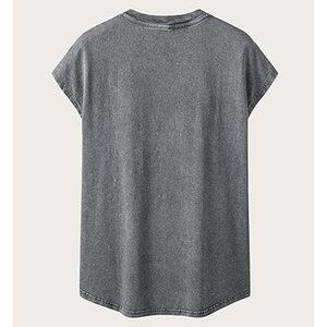 Chaleco Vintage para Hombre, de Algodón Grueso Lavado, Color Sólido, Sin Mangas, Top de Moda - Product Image 4