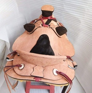 Nouvelle Selle Western en Cuir Véritable avec Rivets en Cuivre, Conception Robuste, Portable, pour Dressage, Fabrication Personnalisée - Product Image 3