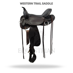 Western Trail Saddle Horse Riding Saddle Equestrian <b>Equipment</b> - Product Image 2