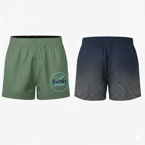 2026 Heat-Transfer Printed Polyester Drawstring Knitted <b>Waist</b> Men Sportswear Quick Dry Breathable Gym Running Training Shorts - Product Image 5